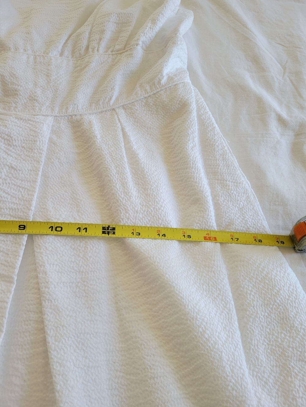 J. Crew white cotton seersucker dress 8p - Picture 12 of 12